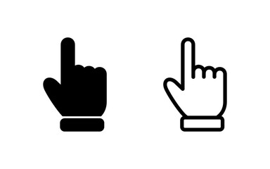 Hand cursor icon vector illustration. cursor sign and symbol. hand cursor icon clik