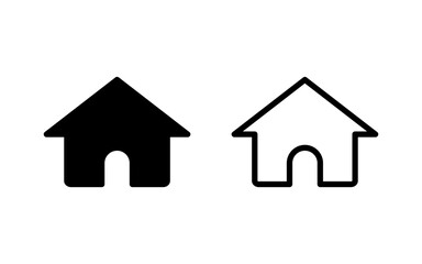 Home icon vector illustration. House sign and symbol