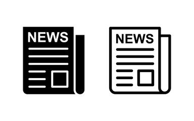Newspaper icon vector illustration. news paper sign and symbolign