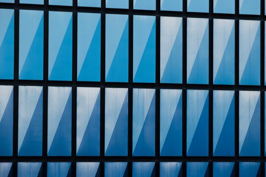 Blue geomatric shape pattern