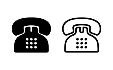 Telephone icon vector illustration. phone sign and symbol