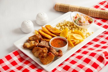 fried pork chops traditional latin food 