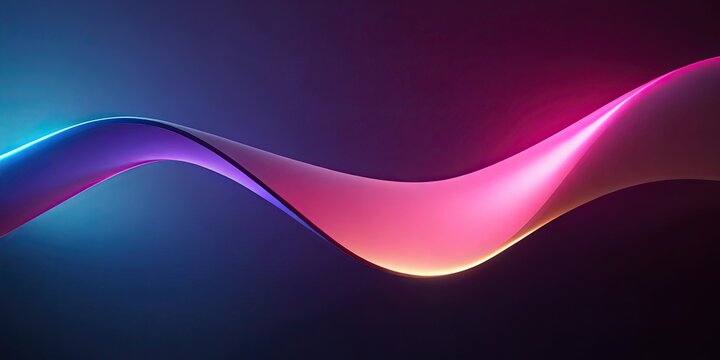 Abstract Neon Wave Background