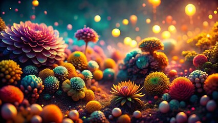 Fototapeta premium Stunning 4K Ultra HD Desktop Wallpaper: Abstract Deep Focus Nature Scene