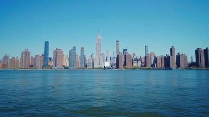 Fototapeta premium City Skyline of New York for Urban Landscape Photography 