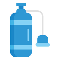 Oxygen Tank Flat Icon