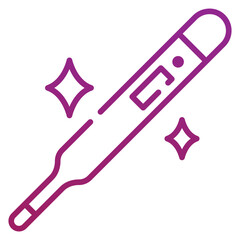 Fototapeta premium Medical Thermometer Gradient Icon
