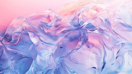 Abstract pastel flowing shapes, ethereal and dreamy