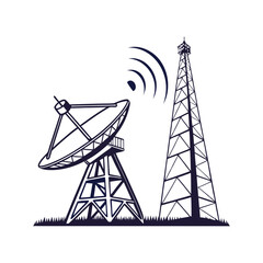 communication antenna icon
