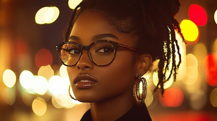 Confident Woman Portrait, Fashion and Beauty Closeup