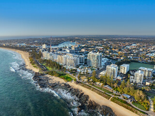 aerial view of Mooloolaba Sunshine Coast Queensland