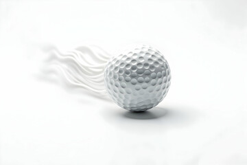 Captivating golf ball shot in motion blur creating a dynamic visual effect, perfect for illustrating speed, precision, and the essence of the sport, in high definition