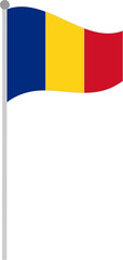 romania, flag, country, symbol, europe, icon, button, national, romanian, nation, waving, banner, illustration, patriotism, vector, sign, emblem, 3d, yellow, travel, wind, design, pin, isolated, world