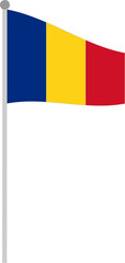 romania, flag, country, symbol, europe, icon, button, national, romanian, nation, waving, banner, illustration, patriotism, vector, sign, emblem, 3d, yellow, travel, wind, design, pin, isolated, world