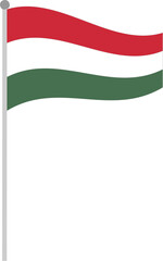 hungary, flag, country, hungarian, national, symbol, waving, wind, patriotism, nation, banner, red, europe, bulgaria, white, isolated, icon, illustration, green, emirates, sign, patriotic, 3d, wave