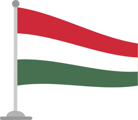 hungary, flag, country, hungarian, national, symbol, waving, wind, patriotism, nation, banner, red, europe, bulgaria, white, isolated, icon, illustration, green, emirates, sign, patriotic, 3d, wave