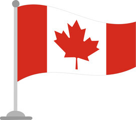 canada, flag, maple, country, banner, leaf, symbol, national, icon, nation, vector, illustration, button, wind, design, 3d, sign, red, white, maple leaf, isolated, canadian flag, waving, canada flag