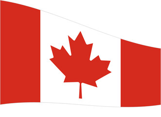 canada, flag, maple, country, banner, leaf, symbol, national, icon, nation, vector, illustration, button, wind, design, 3d, sign, red, white, maple leaf, isolated, canadian flag, waving, canada flag