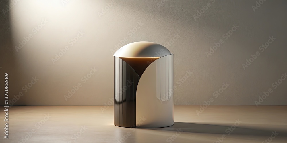 Fototapete abstract cylindrical form with gradient illumination