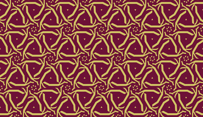 For interior wallpaper, smart design, fashion print.Vector seamless illustration with pattern in triangles style.