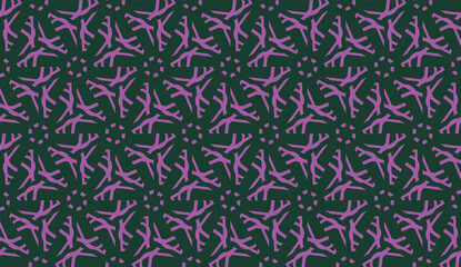 Purple color Pattern with abstract geometric design. Vector seamless illustration. Design for your interior wallpaper, fashion print, business presentation.
