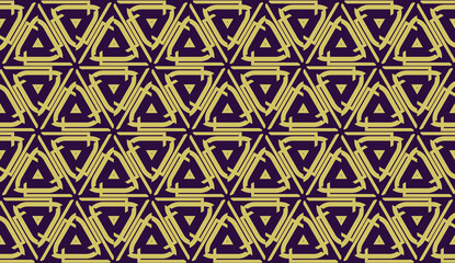 Curved line. Triangular style. Vector illustration.