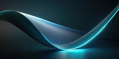 Abstract Glowing Curve Background