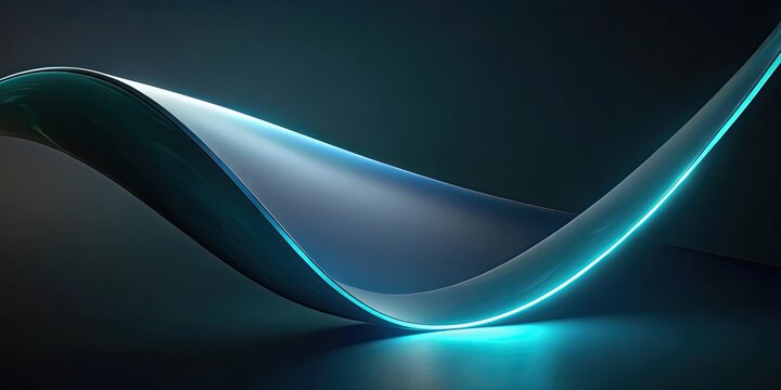 Abstract Glowing Curve Background