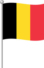 flag, belgium, country, national, europe, symbol, belgian, button, banner, nation, yellow, waving, icon, red, illustration, patriotism, vector, wind, isolated, 3d, emblem, brussels, sign, design, map
