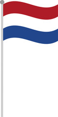 netherlands, flag, banner, symbol, illustration, vector, sign, ribbon, nation, design, national, waving, country, wind, holland, emblem, icon, patriotism, decoration, color, 3d, element, label
