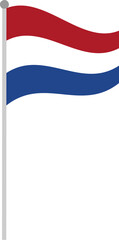 netherlands, flag, banner, symbol, illustration, vector, sign, ribbon, nation, design, national, waving, country, wind, holland, emblem, icon, patriotism, decoration, color, 3d, element, label