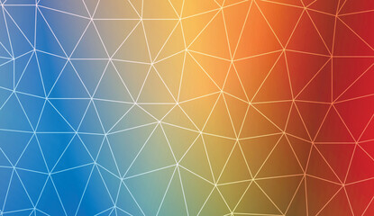Decorative pattern with triangles style. Background for your business project. Advert, template screen. Vector illustration. Creative gradient color.