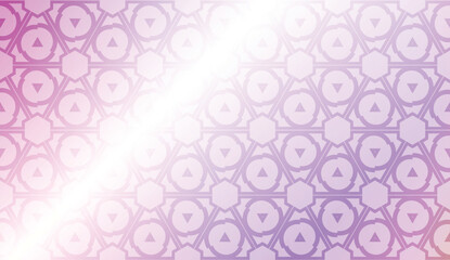 Decorative pattern with geometric ornament. Vector illustration. For fashion print, scrapbooking page, flyer design. Gradient color