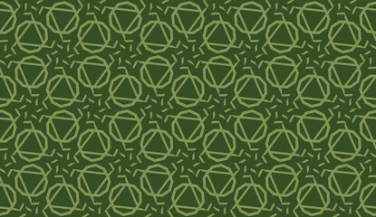 Vector illustration with curved line. Modern pattern in triangles style. For modern interior design, fashion print.