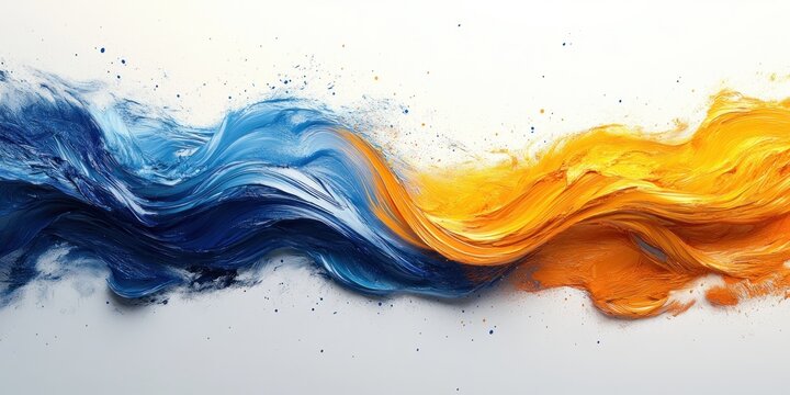 Christian Cross in Colorful Abstract Background with Modern Floral Elements and Playful Designs