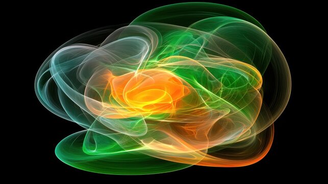 Exploring the lorenz attractor chaos theory visualization in digital art abstract environment high-definition view