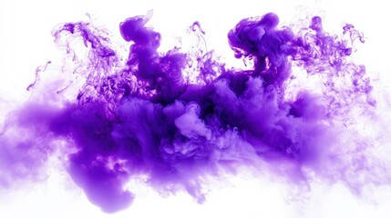 Fototapeta premium Abstract Purple Ink Flow