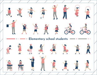 小学生　人物セット