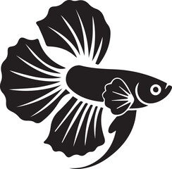 Fototapeta premium black and white fish
