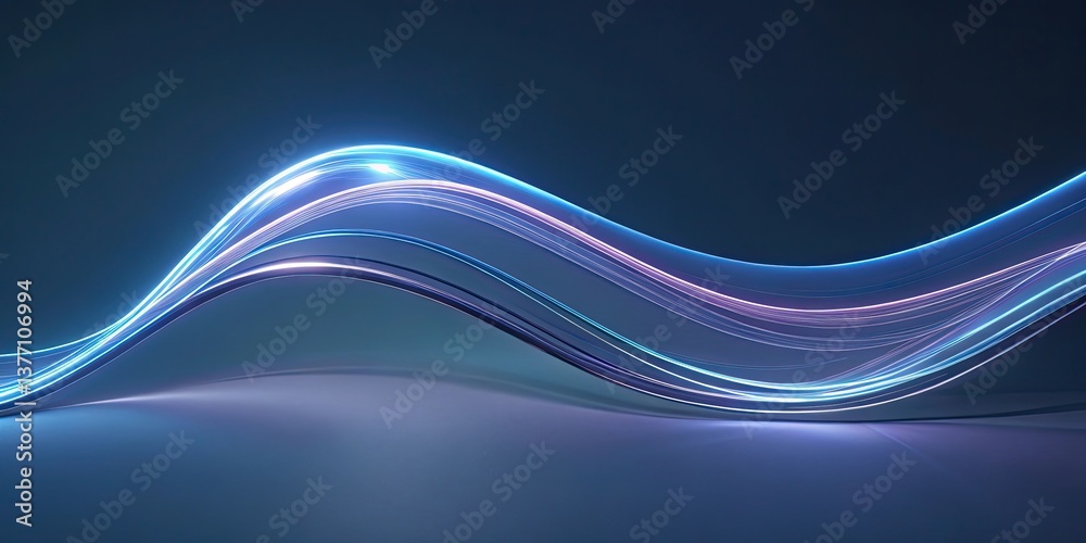 Canvas Prints abstract blue wave background