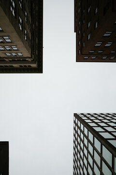 Low Angle View of Skyscrapers Against a Clear SkyLow Angle View of Sky