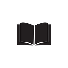 Book icon Black, simple flat trendy style illustration for web and app..eps