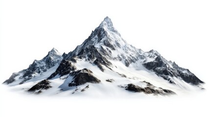 Obraz premium Majestic Snow-Capped Mountain Peak