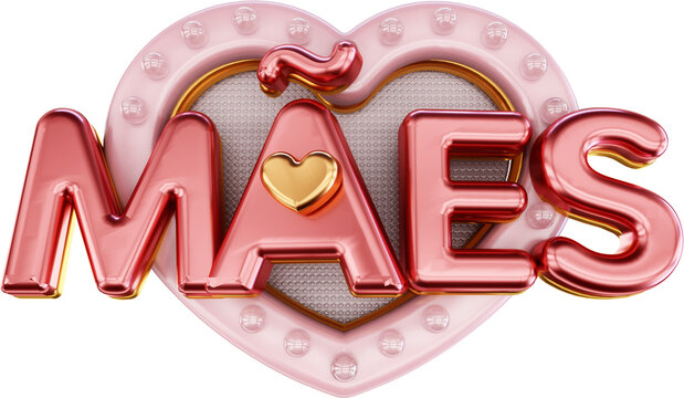 selo 3d dia das maes no brasil, logotipo promocional maes varejo e supermercado logo para tabloide
