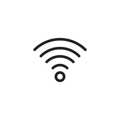 Wifi icon Black line, vector simple illustration for web and app..eps