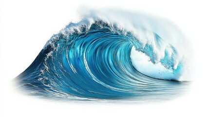 Majestic Ocean Wave in Pristine Blue