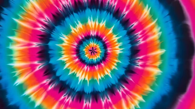 Colorful Circular Tie Dye Pattern