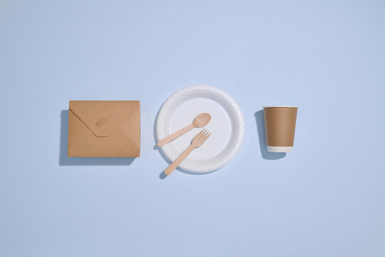 Eco-Friendly Tableware Set Including Paper Plate