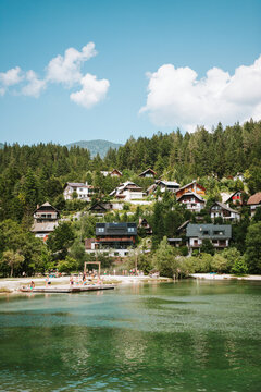 Tourist spot Kranjska Gora, Slovenia