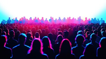 Obraz premium Massive Audience at a Concert or Event